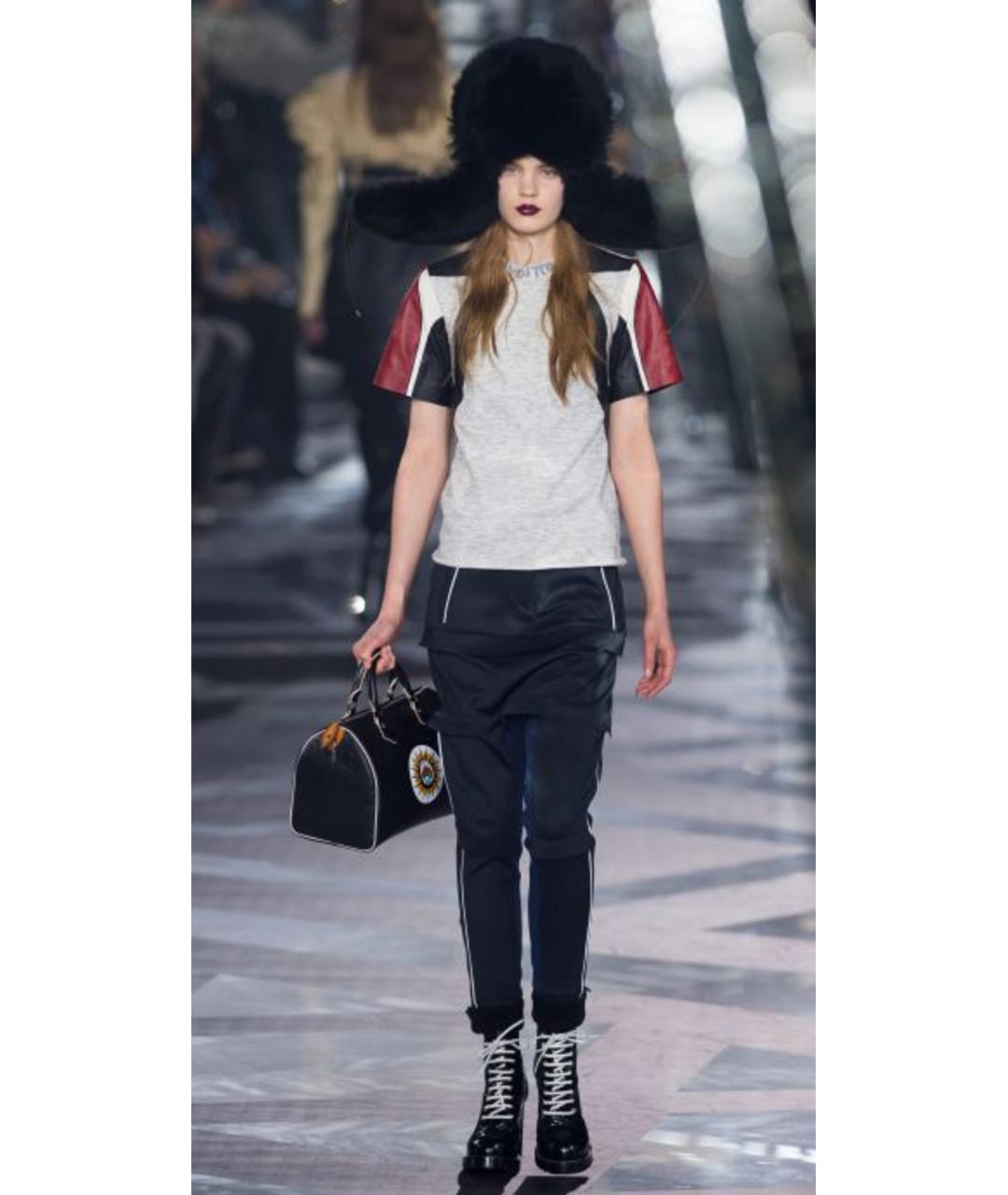 LOUIS VUITTON Серая хлопковая футболка, фото 4
