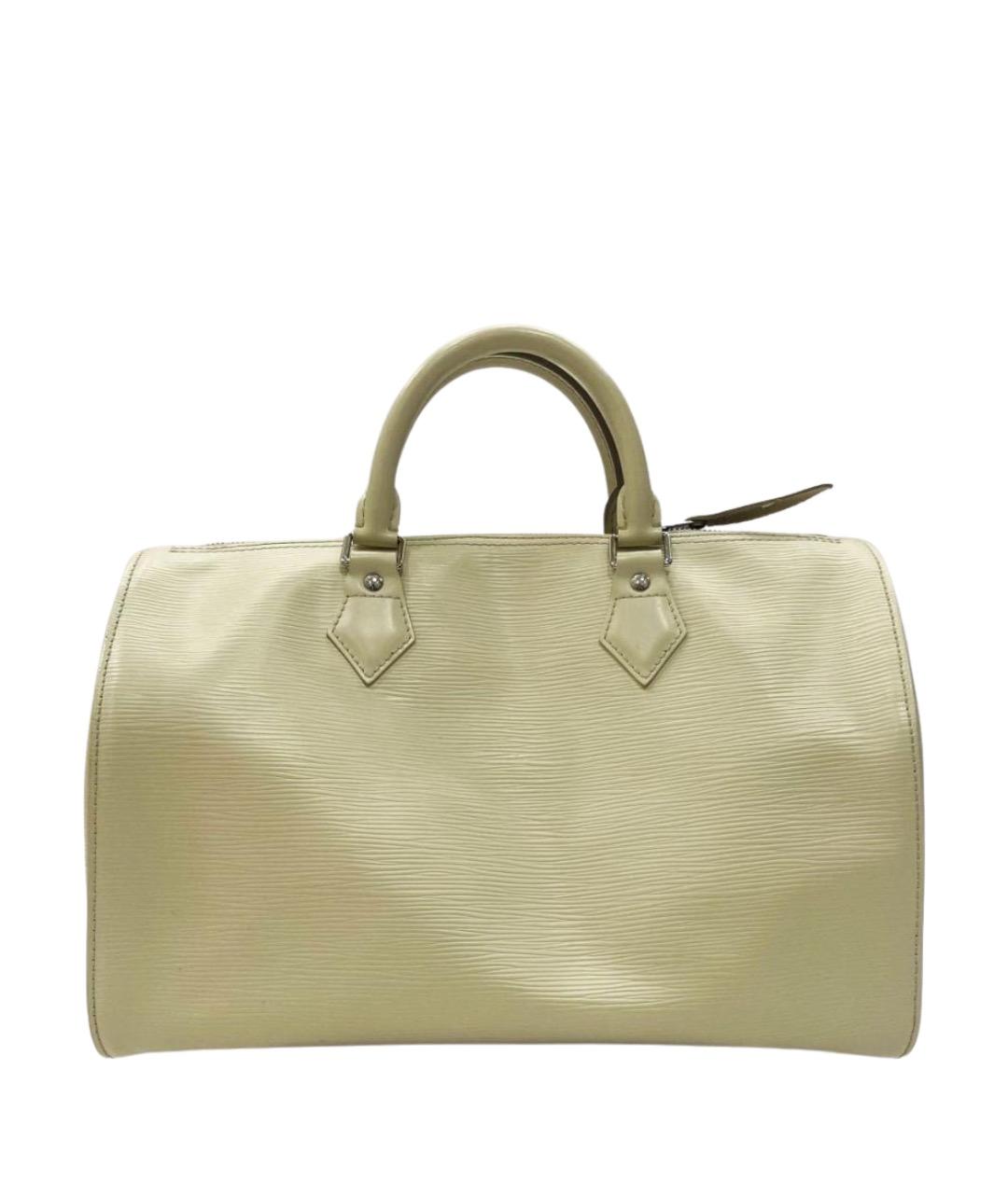 LOUIS VUITTON Бежевая кожаная сумка с короткими ручками, фото 1