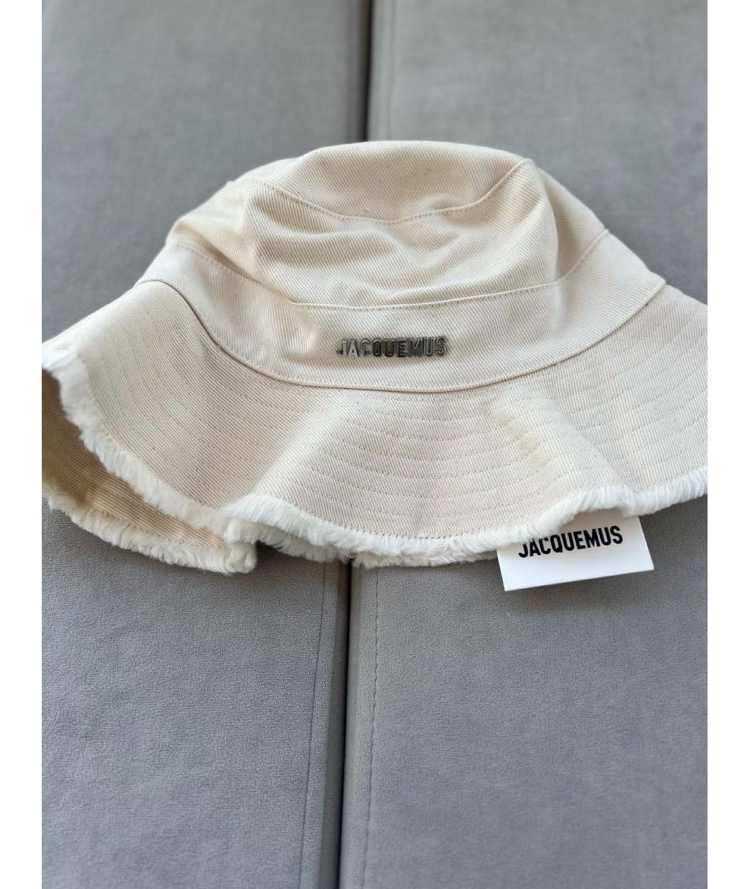 JACQUEMUS Бежевая хлопковая панама, фото 2