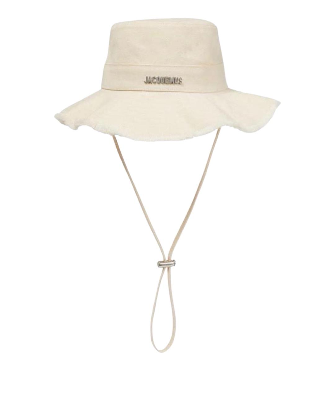 JACQUEMUS Бежевая хлопковая панама, фото 1