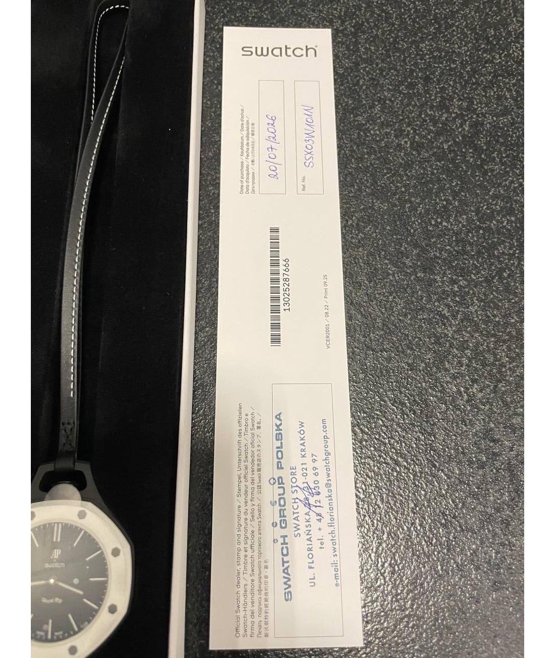 Swatch Черные керамические часы, фото 6