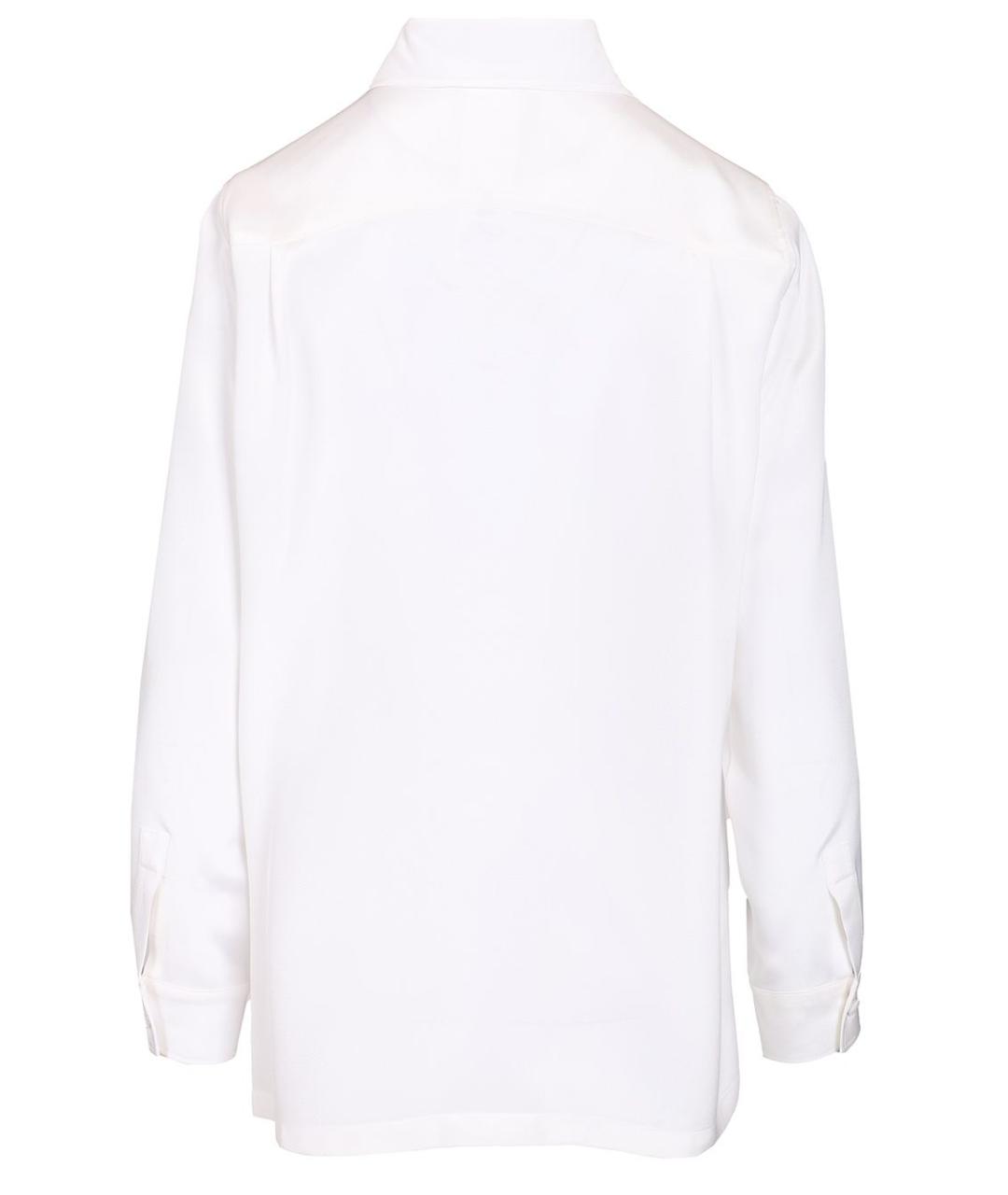 MAX MARA Белая шелковая рубашка, фото 2