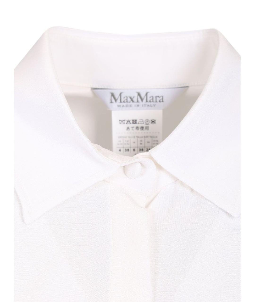 MAX MARA Белая шелковая рубашка, фото 5