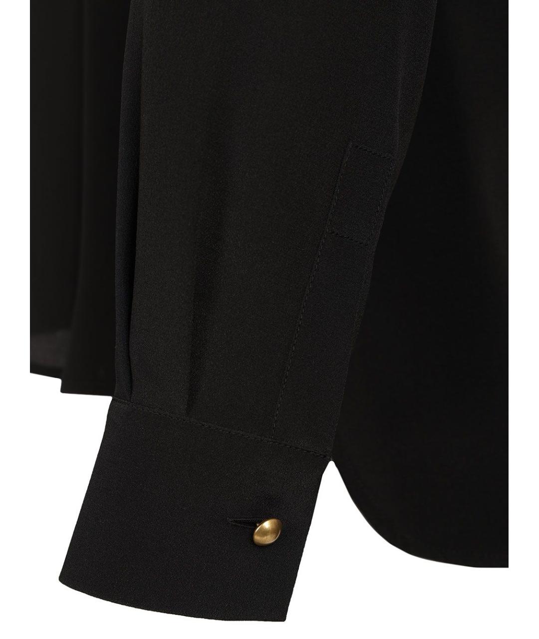 MAX MARA Черная шелковая рубашка, фото 5