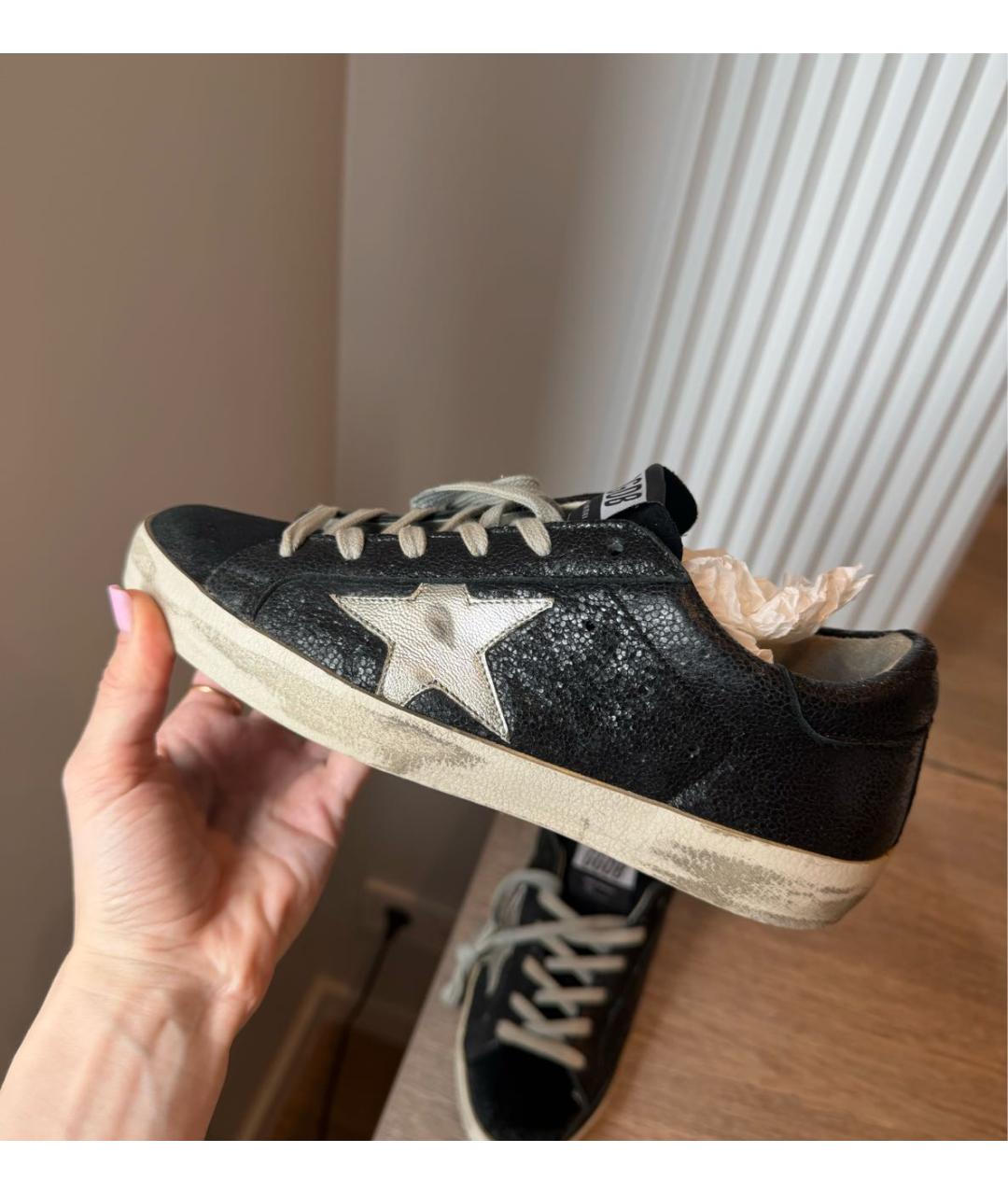 GOLDEN GOOSE Черные кеды, фото 2