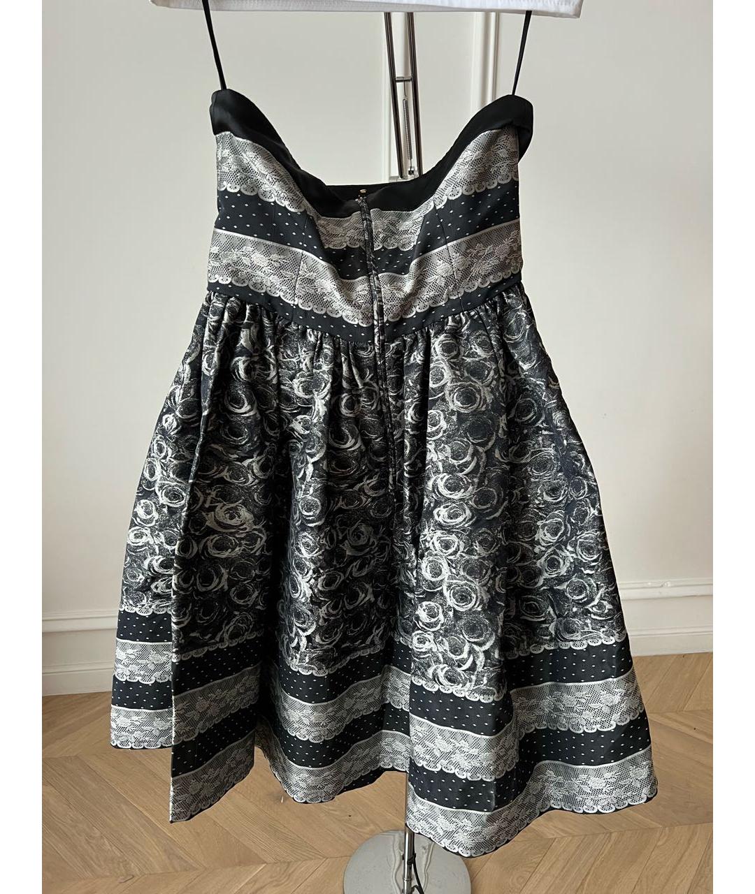 RED VALENTINO Черное полиэстеровое коктейльное платье, фото 2
