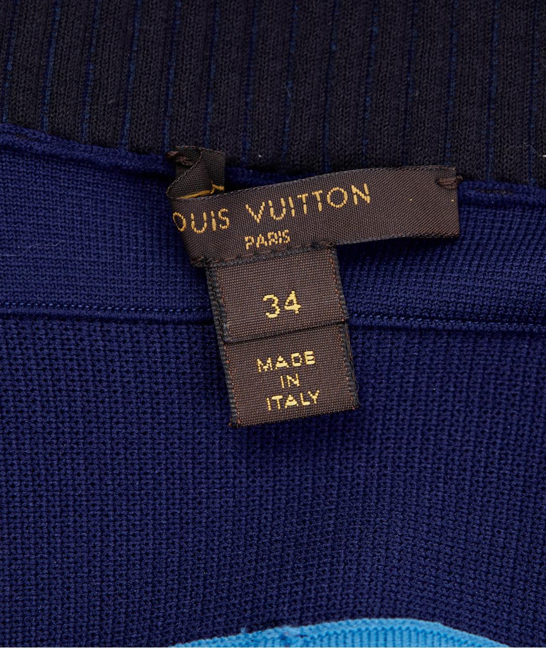 LOUIS VUITTON Синее полиамидовое повседневное платье, фото 6