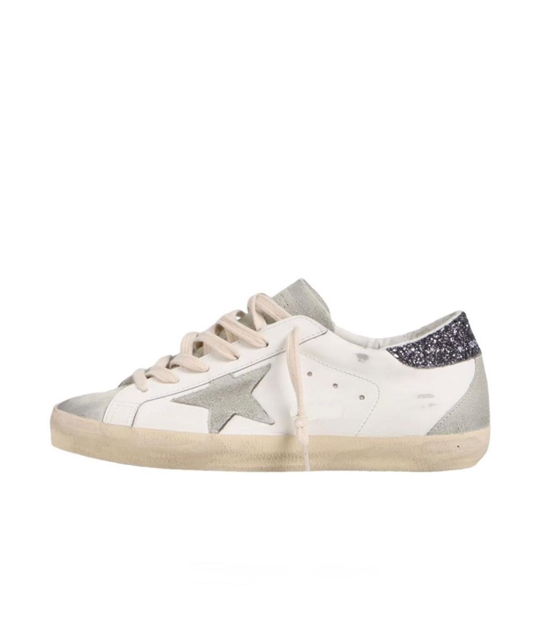 GOLDEN GOOSE Белые кожаные кеды, фото 8