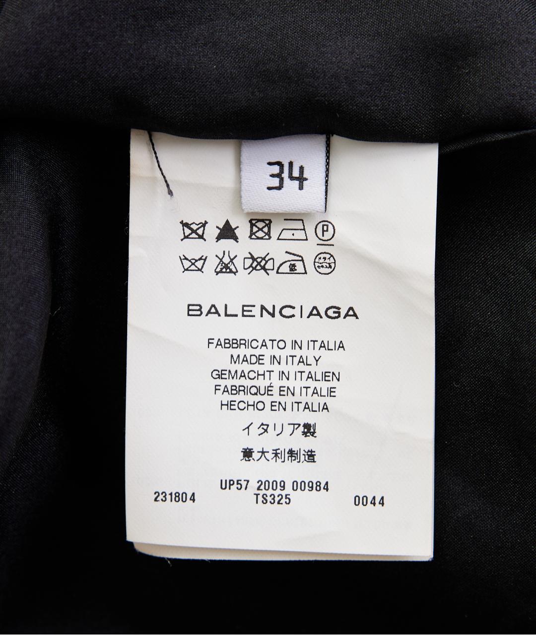 BALENCIAGA Черное полиэстеровое повседневное платье, фото 2