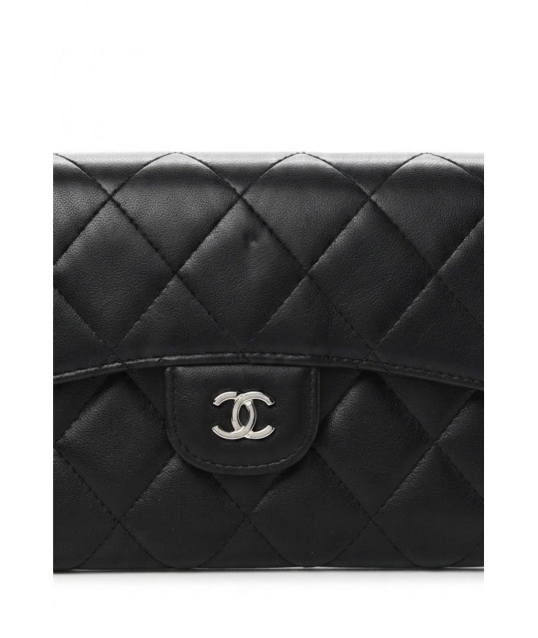 CHANEL Черная кожаная сумка через плечо, фото 3