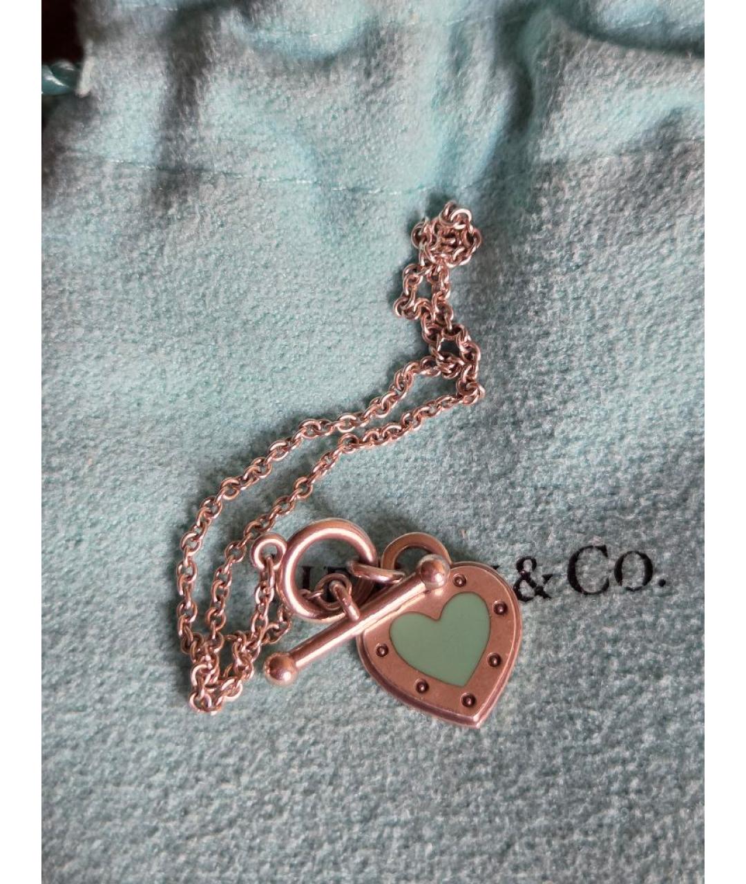 TIFFANY&CO Бирюзовый серебряный браслет, фото 5