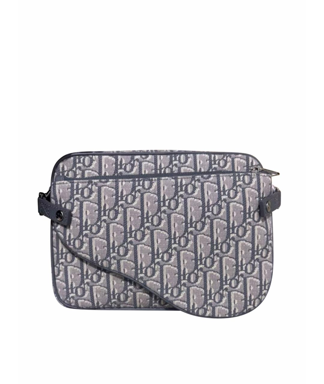 CHRISTIAN DIOR Серая сумка на плечо, фото 1