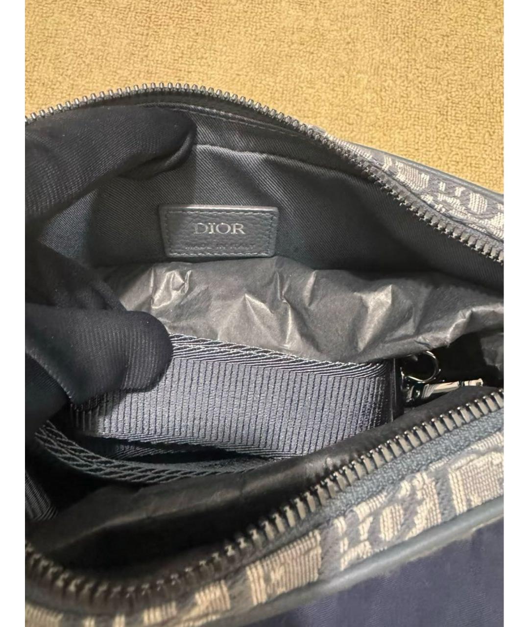 CHRISTIAN DIOR Серая сумка на плечо, фото 3