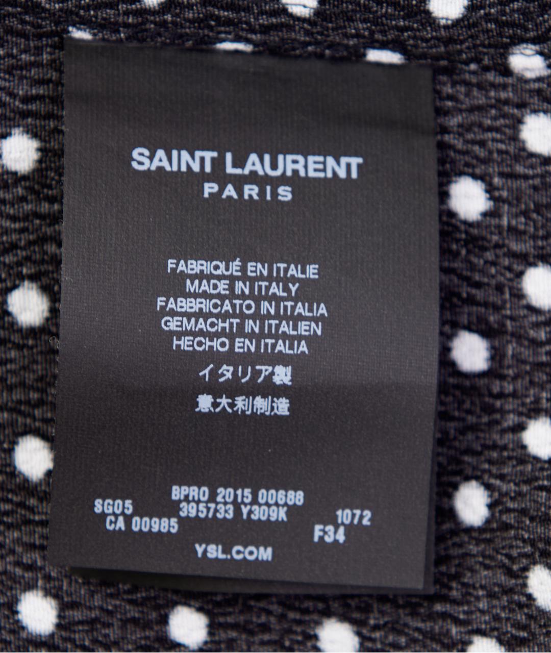 SAINT LAURENT Черная вискозная блузы, фото 4