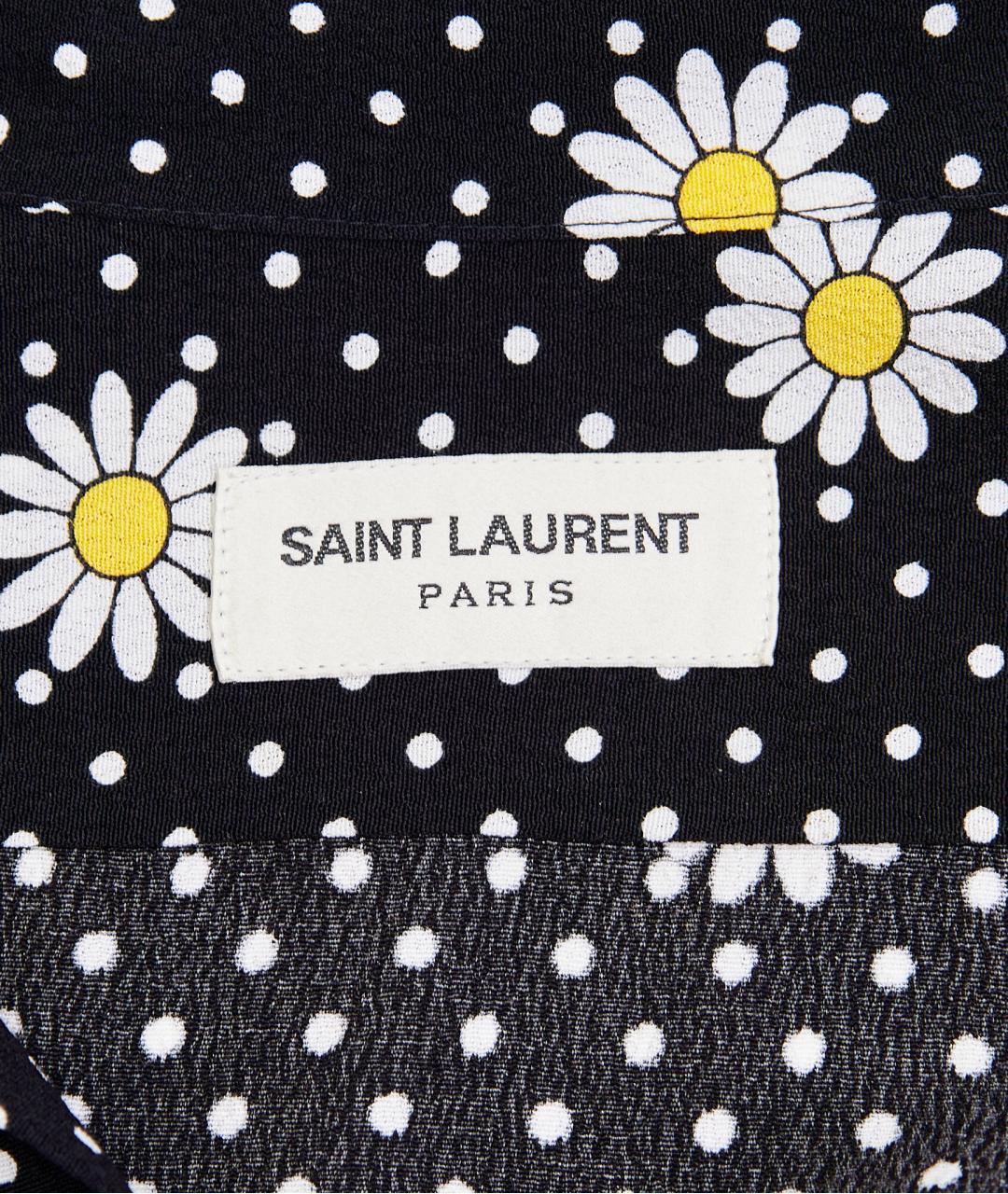 SAINT LAURENT Черная вискозная блузы, фото 3