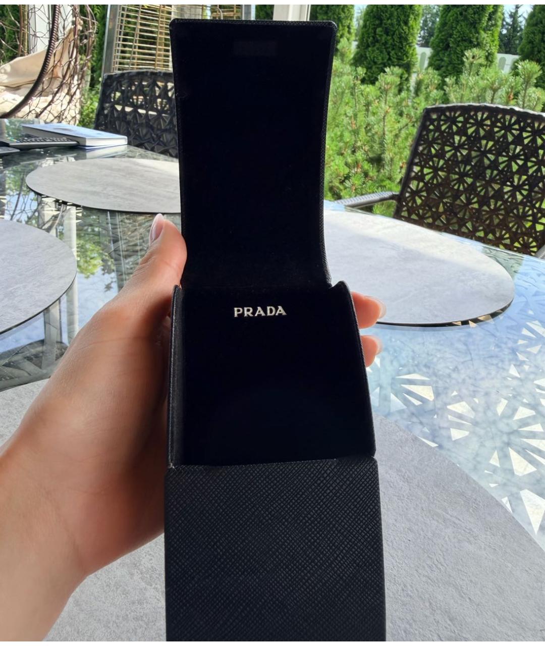 PRADA Черные пластиковые солнцезащитные очки, фото 6