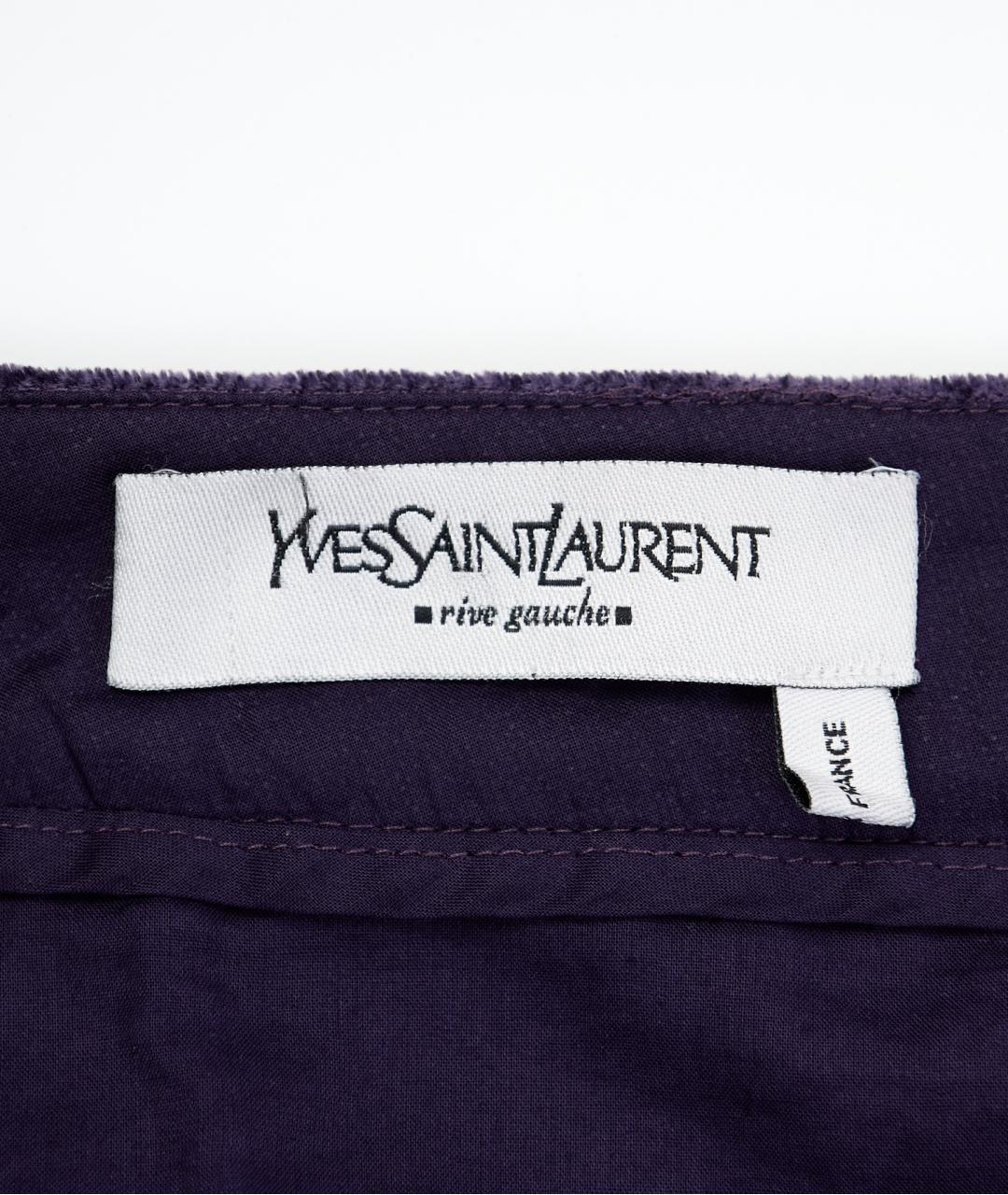 SAINT LAURENT Фиолетовые хлопковые шорты, фото 3