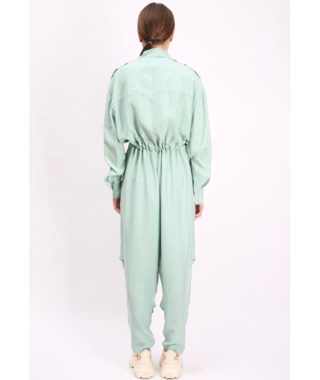 STELLA MCCARTNEY Бирюзовый шелковый комбинезон, фото 7