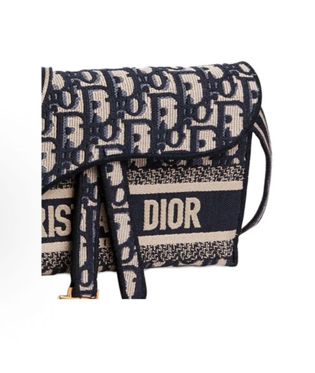 CHRISTIAN DIOR Синяя сумка через плечо, фото 5