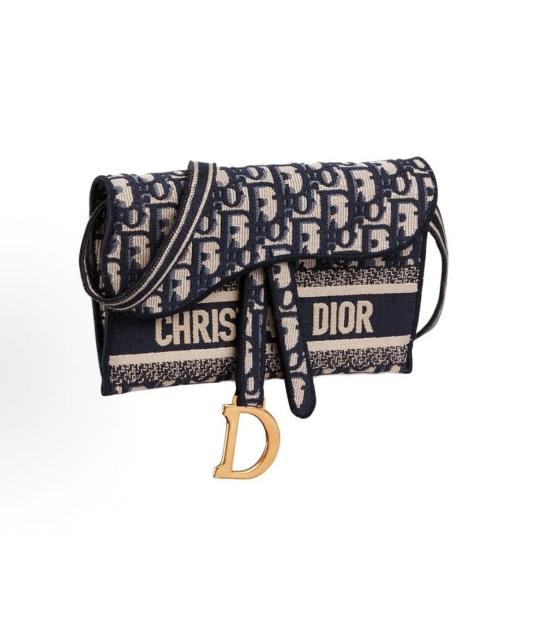 CHRISTIAN DIOR Синяя сумка через плечо, фото 2