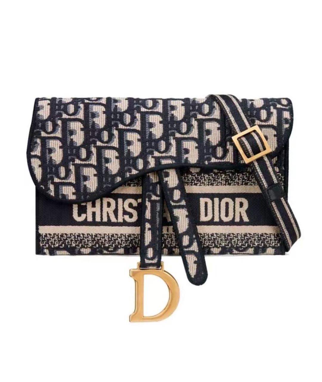 CHRISTIAN DIOR Синяя сумка через плечо, фото 1