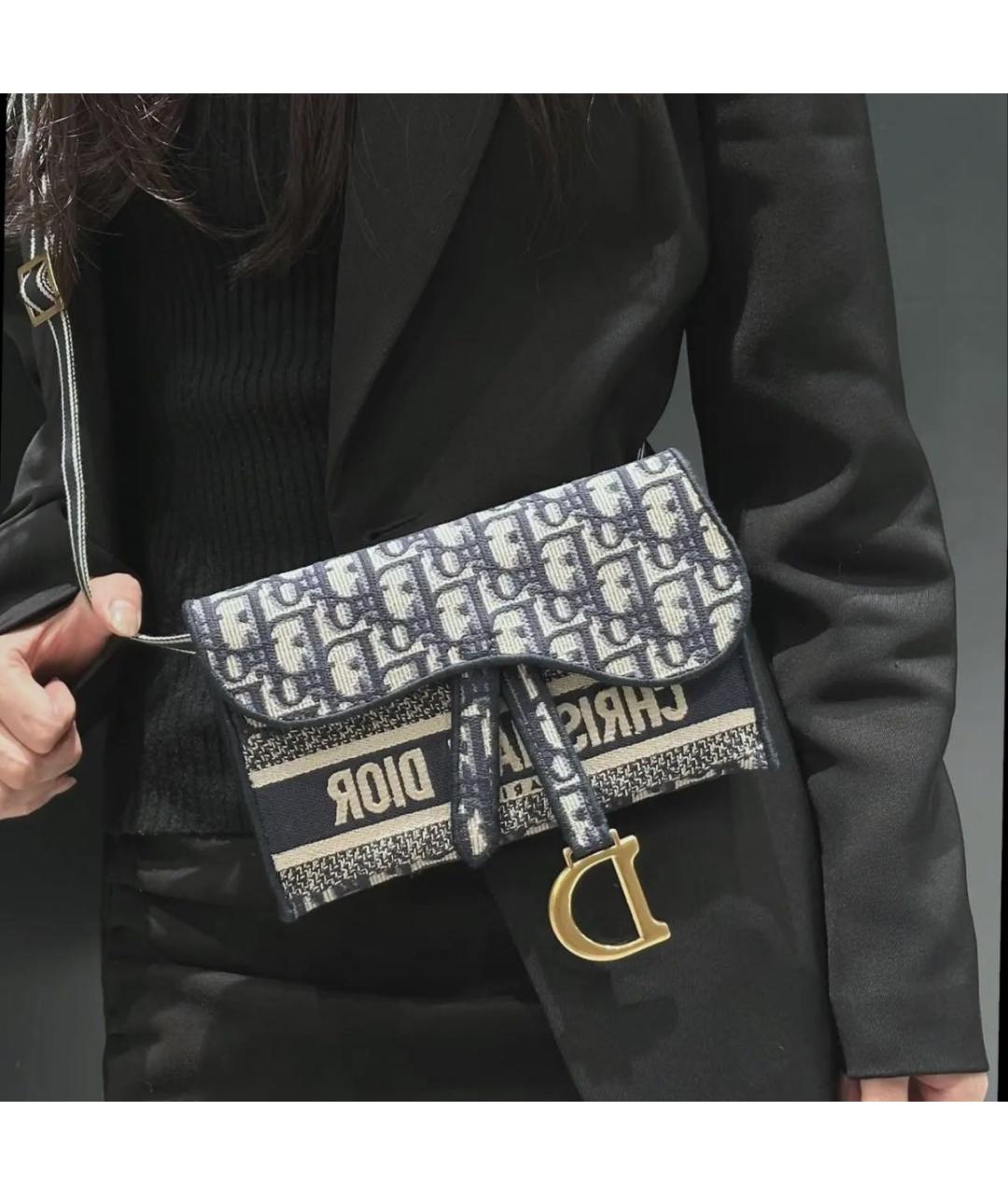 CHRISTIAN DIOR Синяя сумка через плечо, фото 6