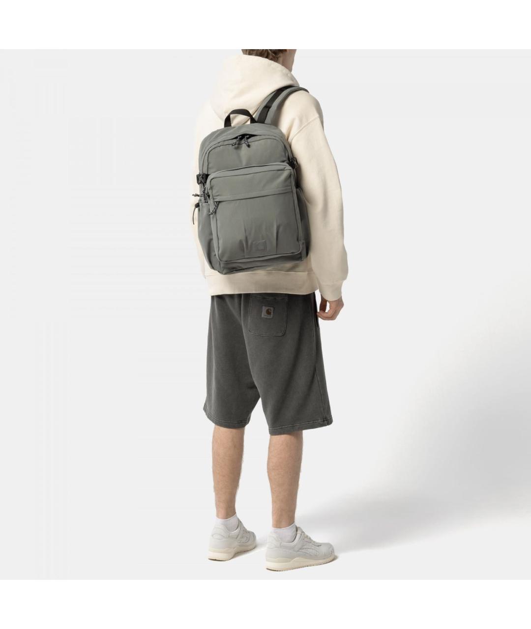 CARHARTT WIP Антрацитовый нейлоновый рюкзак, фото 7