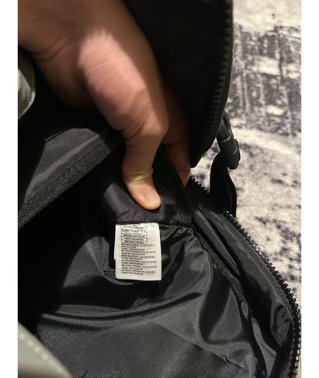 CARHARTT WIP Антрацитовый нейлоновый рюкзак, фото 6