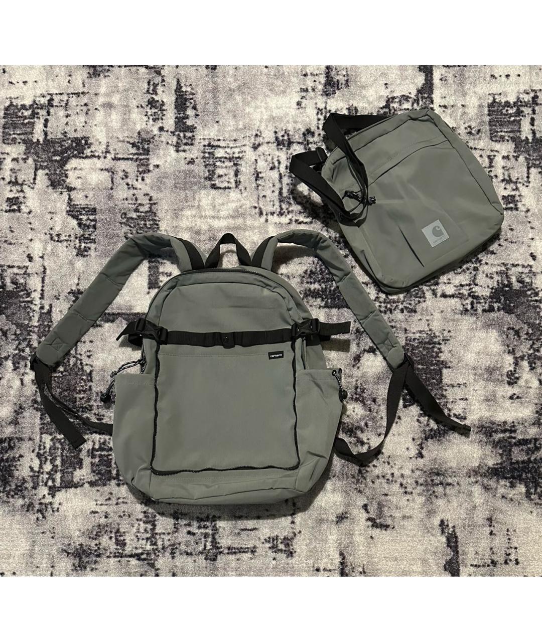 CARHARTT WIP Антрацитовый нейлоновый рюкзак, фото 2