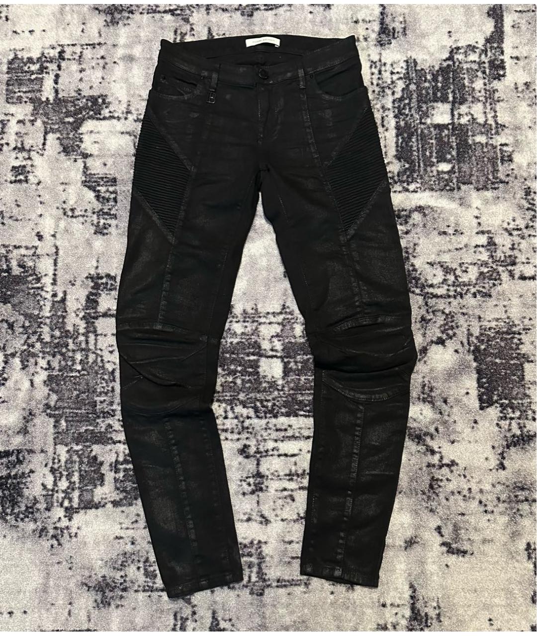 PIERRE BALMAIN Черные хлопко-эластановые джинсы слим, фото 9