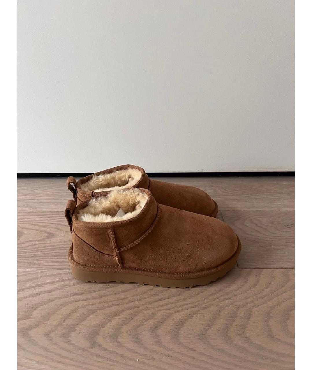 UGG Бежевые замшевые туфли, фото 5