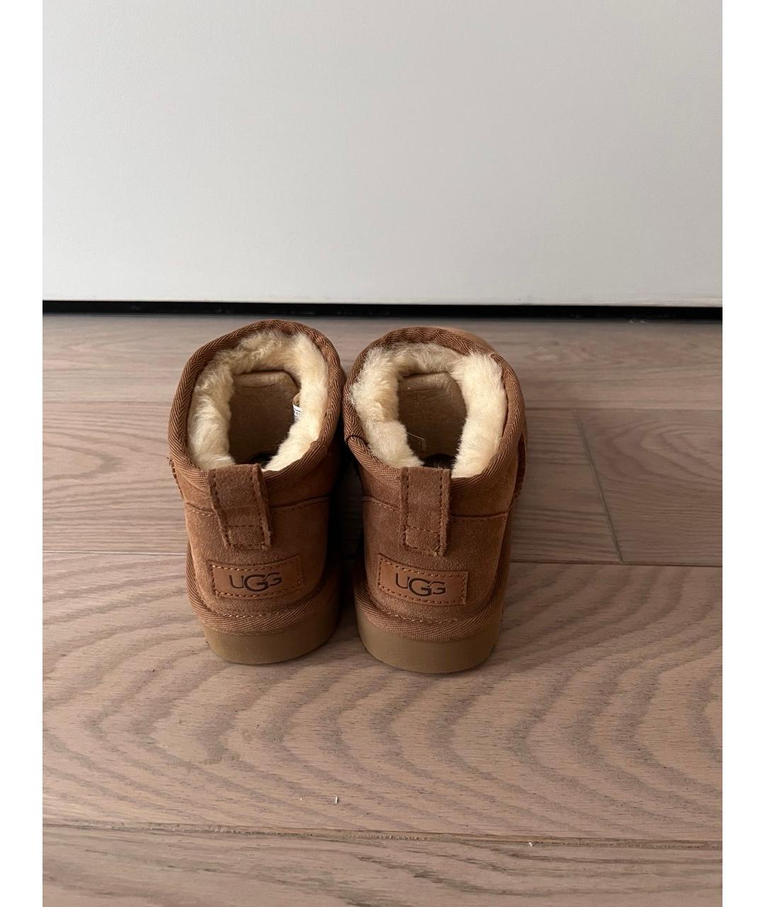 UGG Бежевые замшевые туфли, фото 4