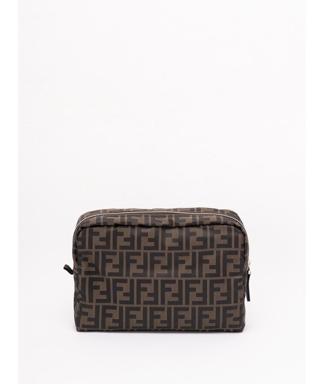 FENDI Черная синтетическая барсетка, фото 2