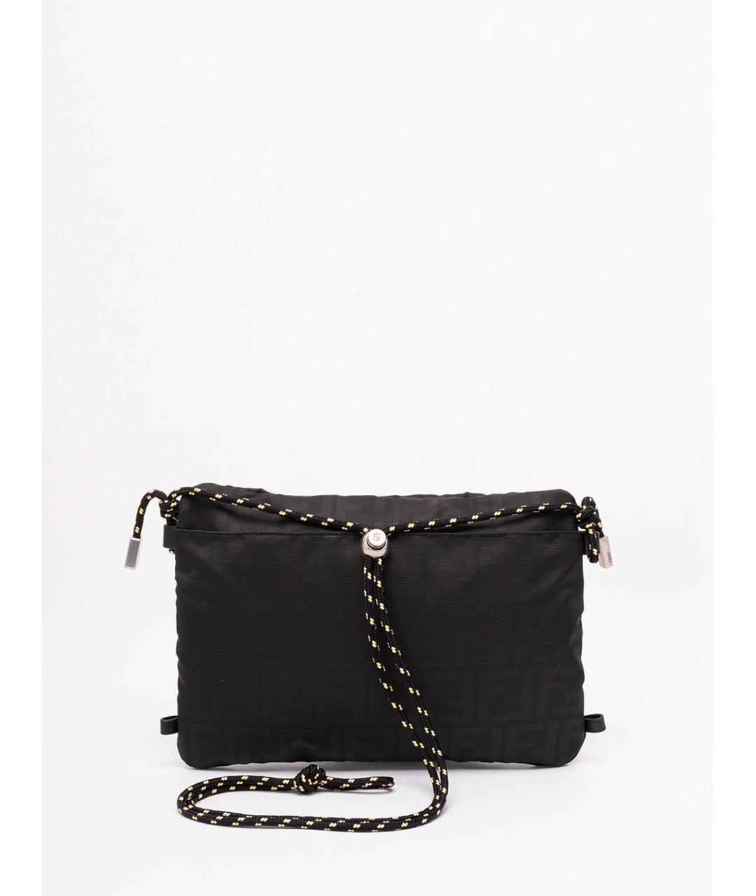 FENDI Черная синтетическая сумка на плечо, фото 2