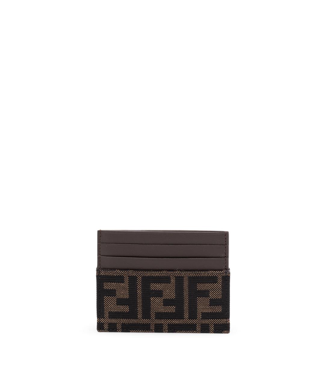 FENDI Коричневый кардхолдер, фото 1