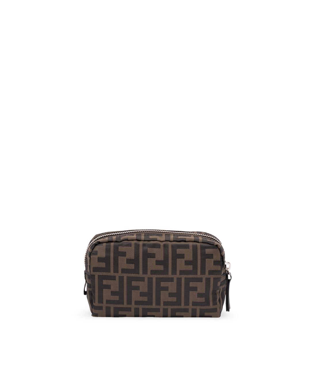 FENDI Черная синтетическая барсетка, фото 1