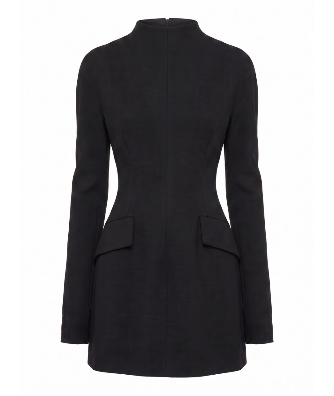 SPORTMAX Черное полиэстеровое платье, фото 1