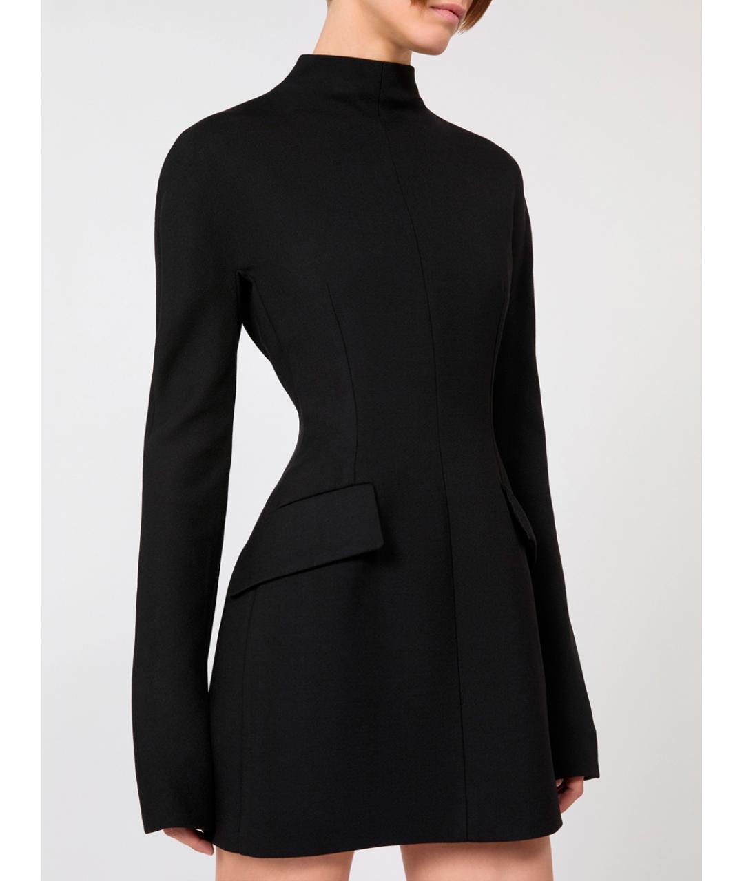 SPORTMAX Черное полиэстеровое платье, фото 6