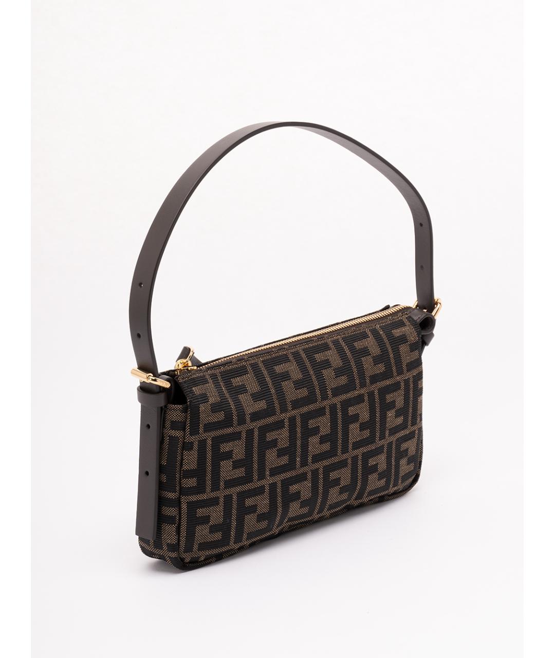 FENDI Коричневая канва сумка через плечо, фото 3