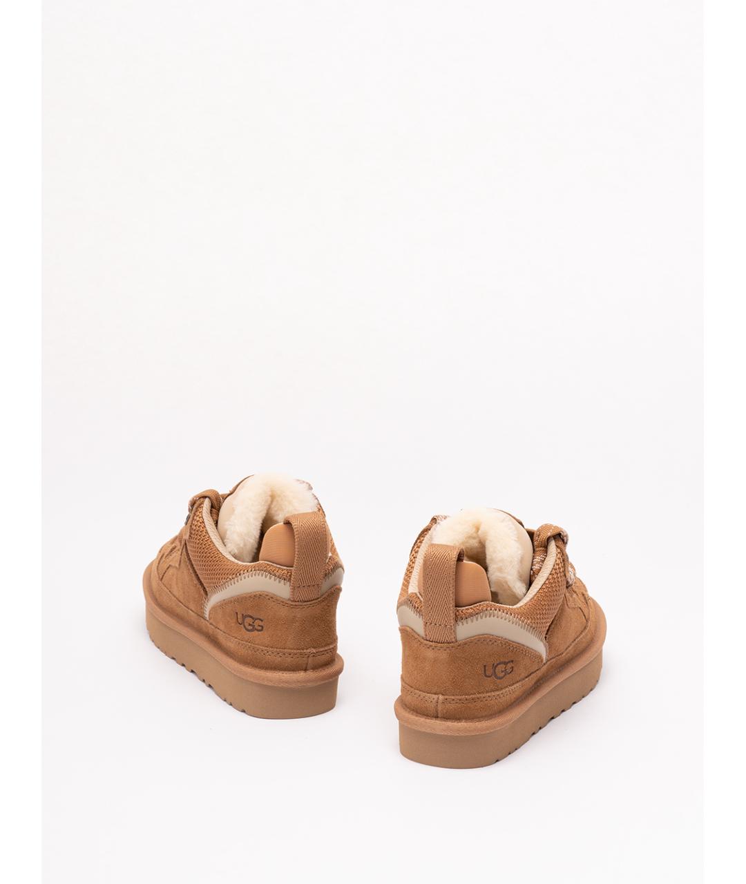 UGG Коричневые кожаные кроссовки, фото 3