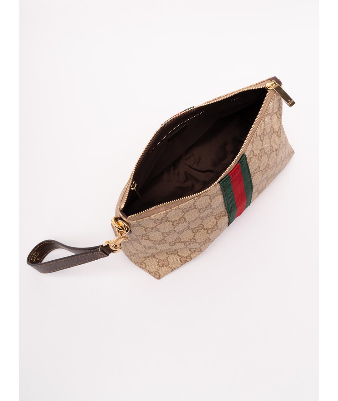 GUCCI Бежевая хлопковая папка для документов, фото 5