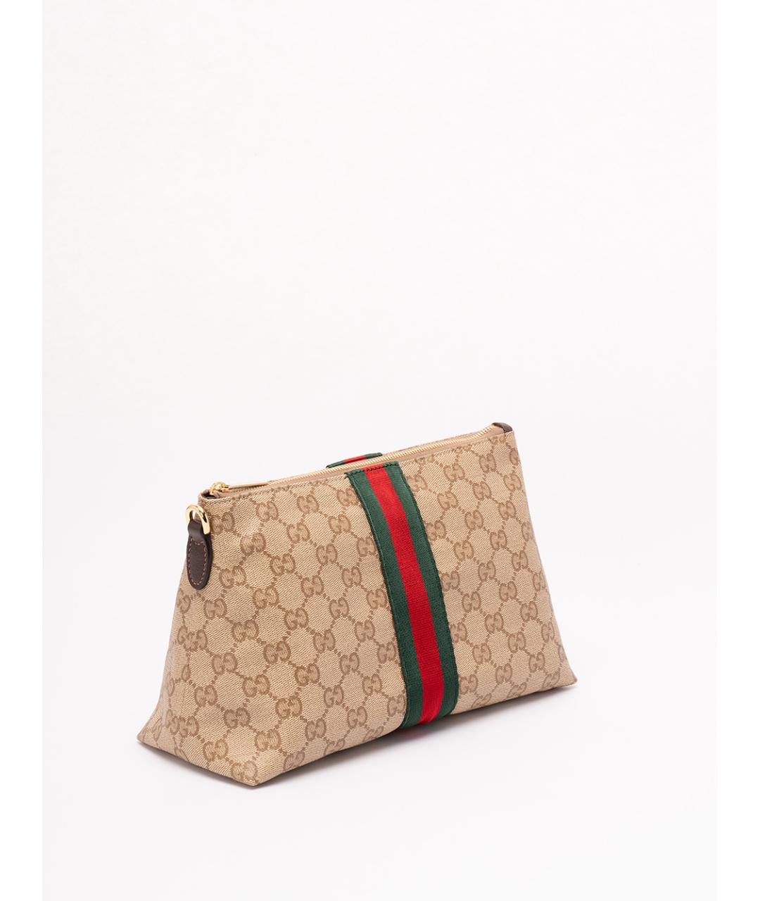 GUCCI Бежевая хлопковая папка для документов, фото 3