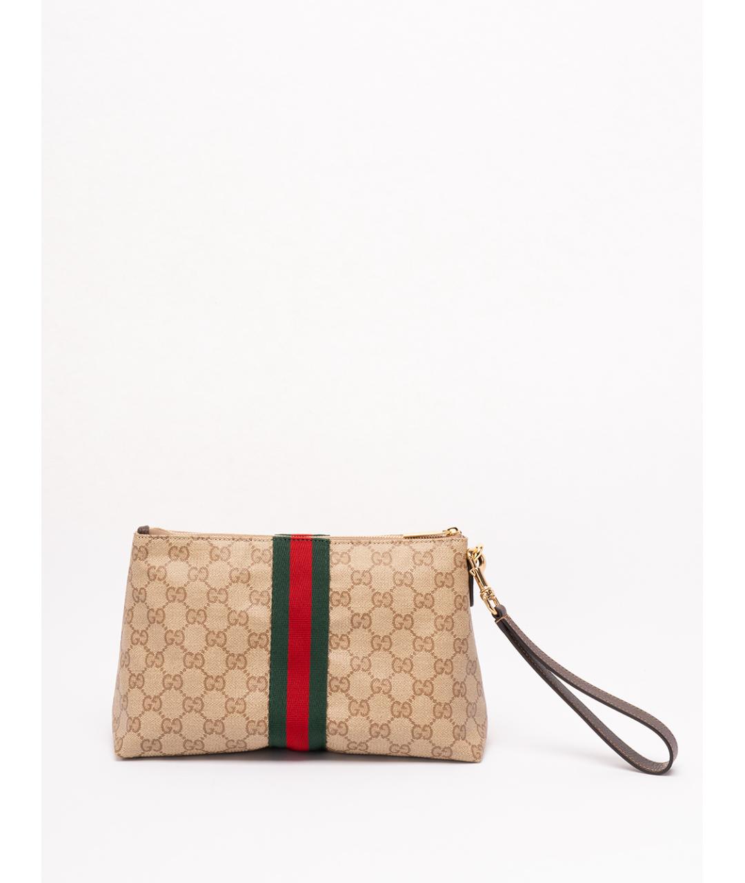 GUCCI Бежевая хлопковая папка для документов, фото 2