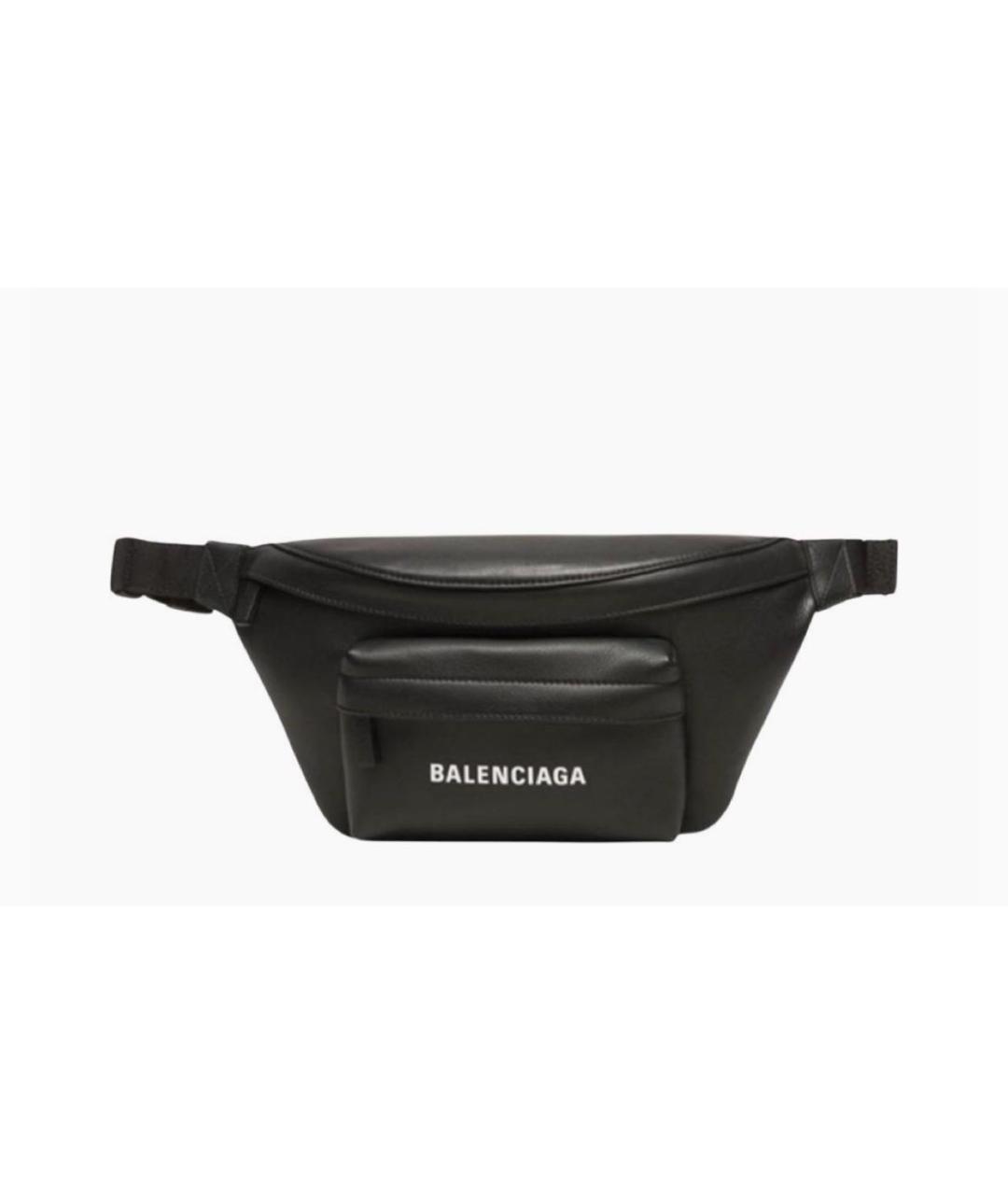 BALENCIAGA Черная кожаная сумка на плечо, фото 8