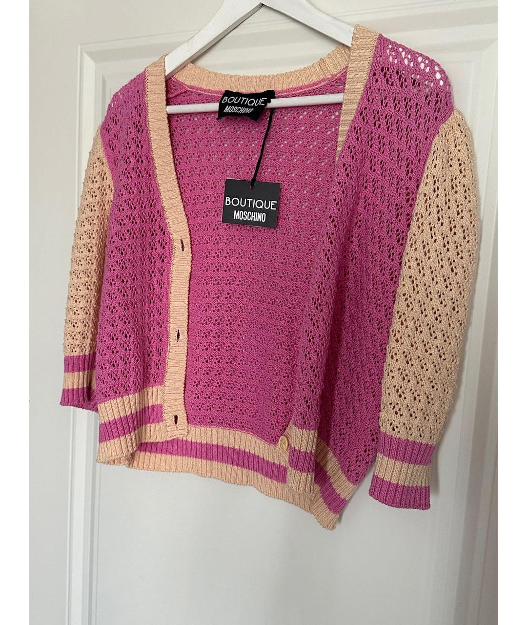 BOUTIQUE MOSCHINO Мульти хлопковый кардиган, фото 2