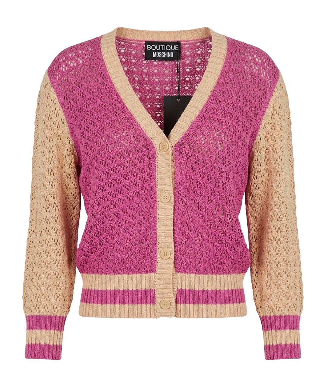 BOUTIQUE MOSCHINO Мульти хлопковый кардиган, фото 1