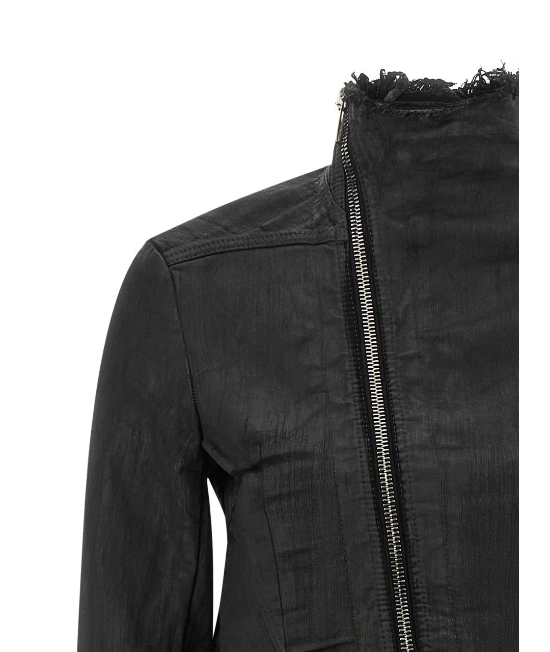 RICK OWENS DRKSHDW Черная хлопковая куртка, фото 3