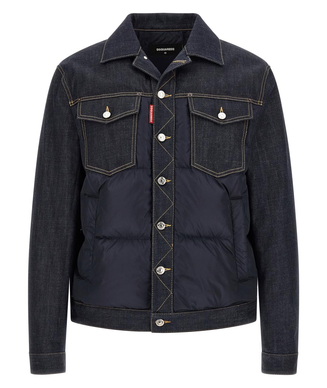 DSQUARED2 Синяя хлопковая куртка, фото 1