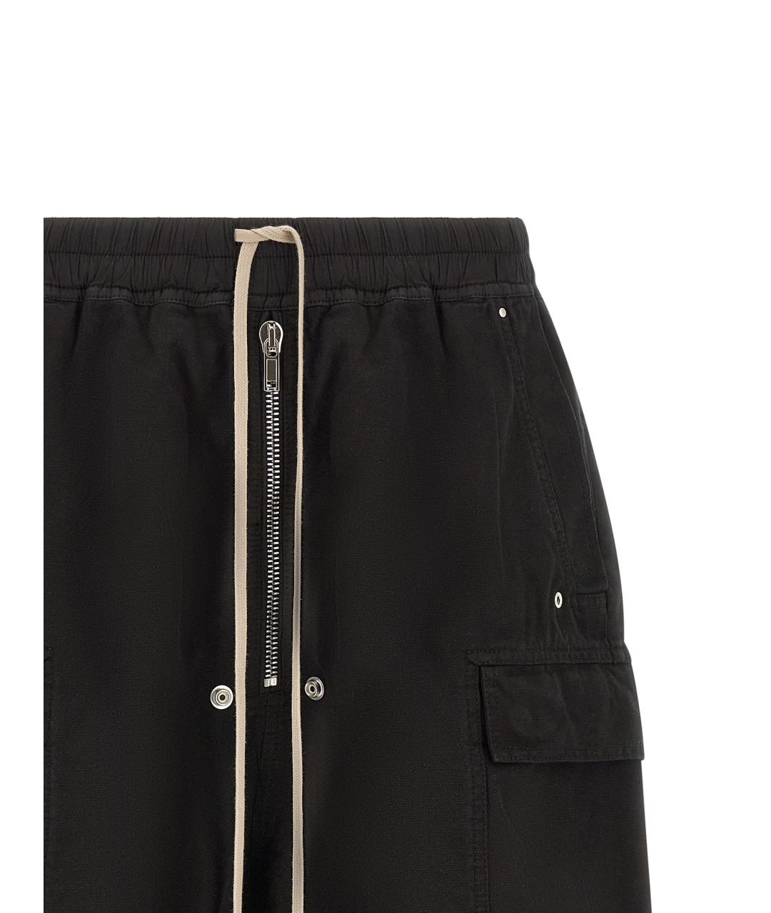 RICK OWENS DRKSHDW Черные хлопковые шорты, фото 3