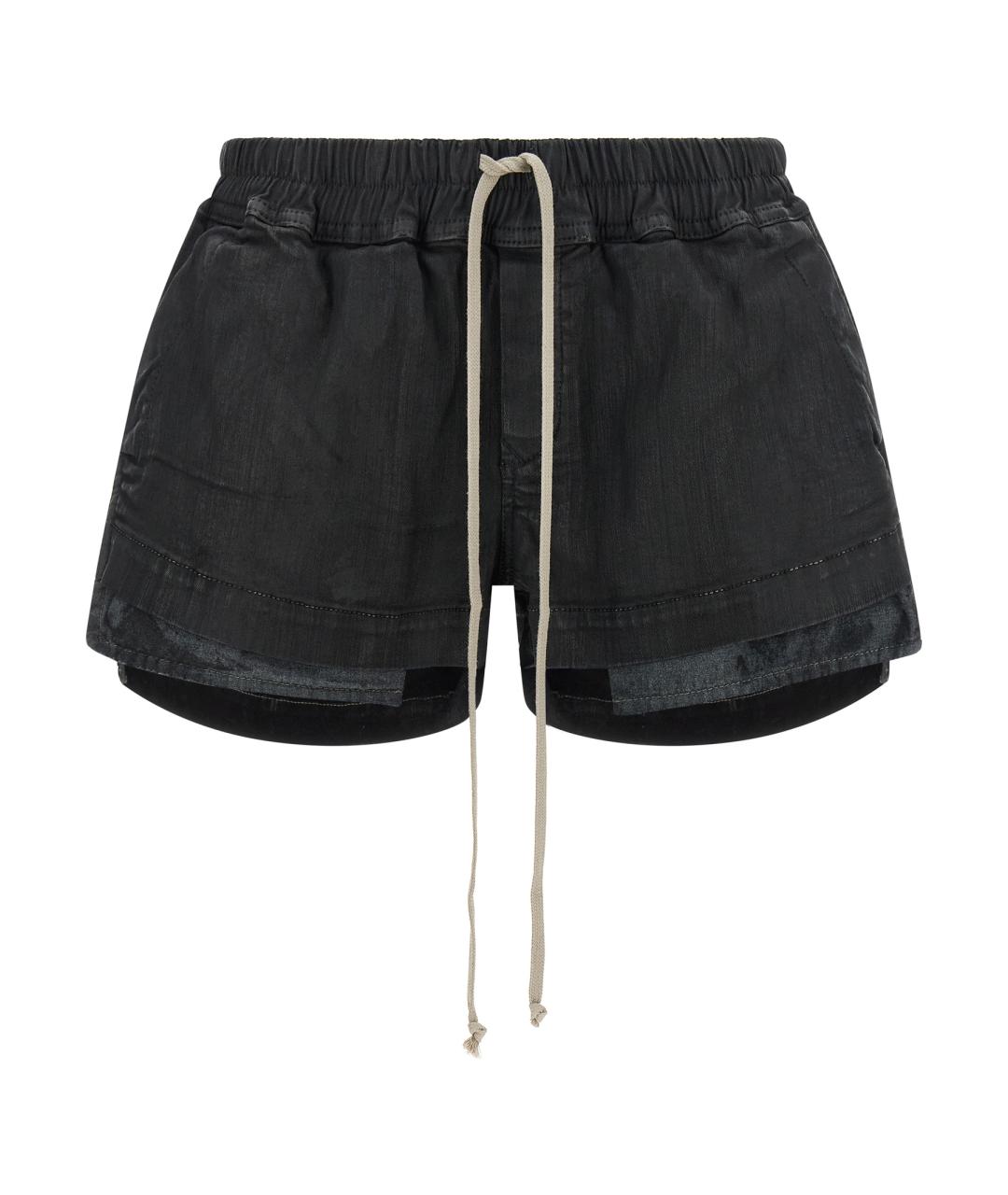 RICK OWENS DRKSHDW Черные хлопковые шорты, фото 1